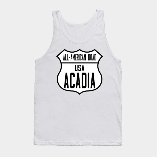 Acadia All-American Road route shield Tank Top by nylebuss